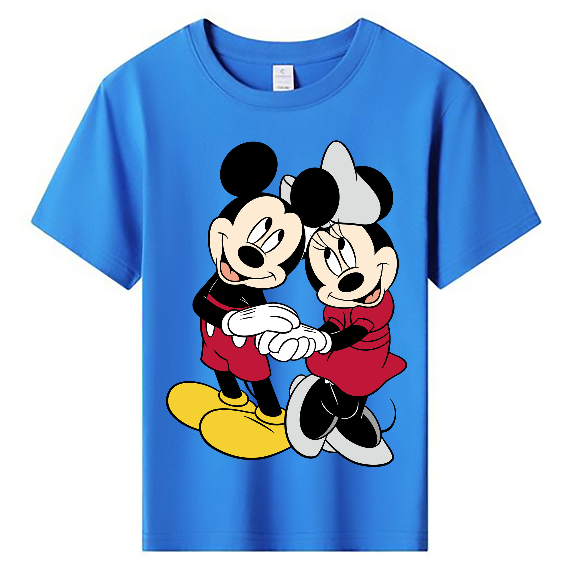 ミッキーマウス Mickey Mouse 綿100％キッズTシャツ（フロントプリント）